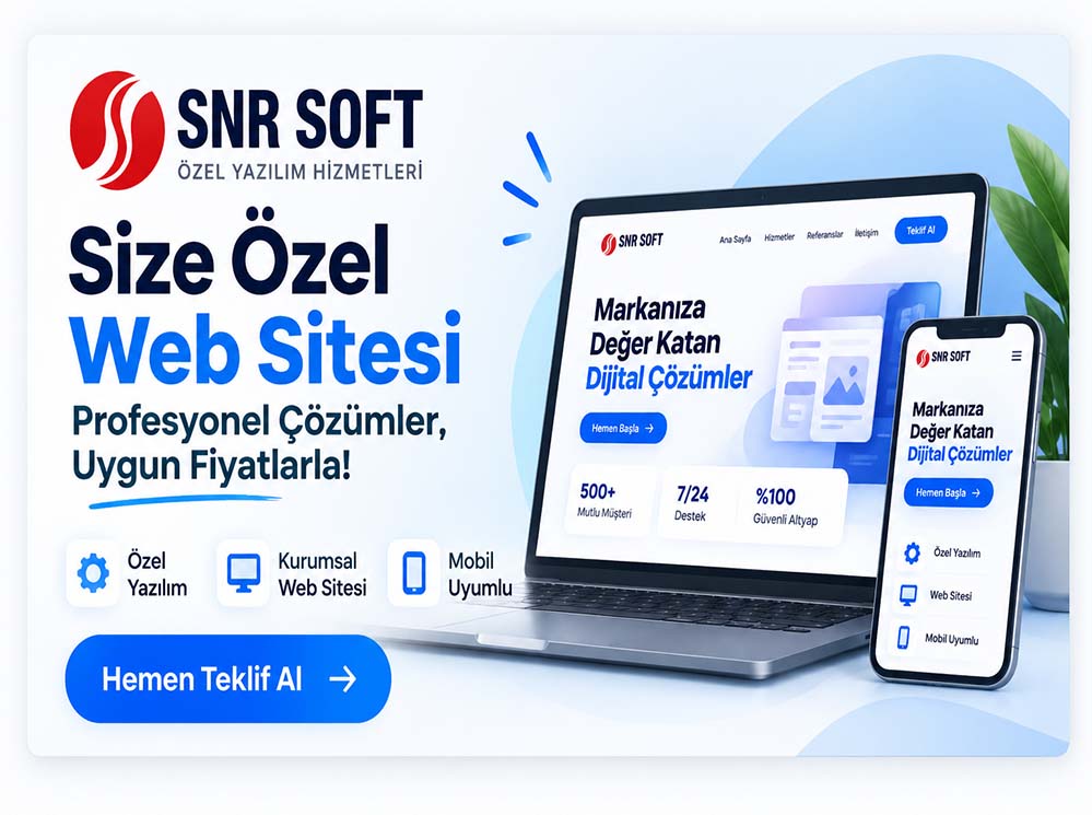 SNR Soft | Profesyonel Web Sitesi ve Özel Yazılım